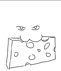Drawing of Sammy's favourite cheese created by temperature281